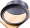 Tart Pan 9 Inch Removable Bottom, Carbon Steel Quiche Pan, Non-Stick, Dishwasher Safe for Baking Tarts
