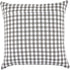 DII Decorative Square Throw Pillow Cover Collection, Cotton, Machine Washable, 18x18, Gray Gingham, 4 Piece