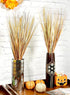 Admired By Nature 28" Artificial Wheat Grain Flowers & Grass Bush for Home Kitchen Office Wedding Fall Décor, Gold