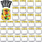 Rainforce Mason Jars 8 oz 30 Pack- Small Mason Jars With Gold
