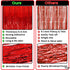 KatchOn XtraLarge Red Streamers - 3.2x8 Feet, Pack of 2 for Wedding and Birthday Decorations