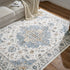 jinchan Vintage Area Rug 2x3, Washable Entryway Rug, Floral Medallion Non-Slip Soft Classic Carpet