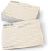 321Done 5x7 Recipe Cards (Set of 50) Typewriter Kraft Tan Double-Sided for Weddings, Baby Shower