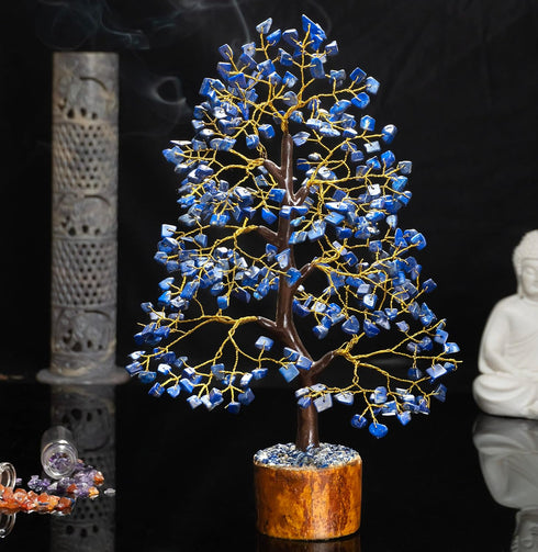 Lapis Lazuli Tree - Crystal Tree of Life, Gemstone Tree for Feng Shui, Positive Energy, Healing Crystals, Spiritual Gift