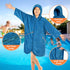7-10 SUN CUBE Hooded Towel Robe for Kids, Zip Up Swim Parka Beach Cover Up for Girls Boys, Surf Poncho Changing Bath