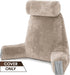 Cozy Husband Pillow Medium Cover Aspen Edition Cowboy Taupe, Reversible Microfiber to Microsuede, Side & Back Pockets