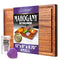 Straga Premium Mahogany Hardwood Cutting Board, 12" x 9" x 0.75", Sustainable Kitchen Essential with Juice Groove