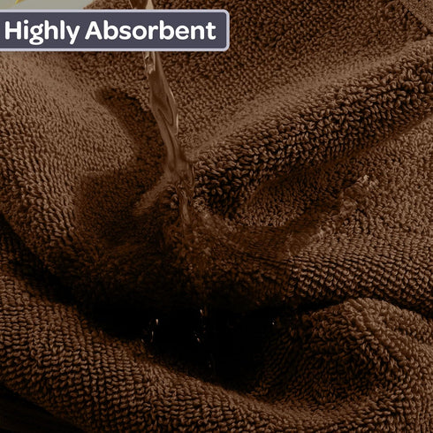 6 Set 625GSM 100% 2 2 2 Lavish Home Piece Bathroom Towels - Cotton Bathroom Essentials with Absorbent Wash Cloths, Hand