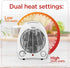 BLACK+DECKER Space Heater, for Office Desk, Home Office & Portable Desk, Personal Heater with 3 Settings, Desk Heater with Adjustable Thermostat, Black & White by BLACK+DECKER