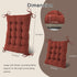 Set 2 OVOV Non-Slip Rocking Chair Cushion Extra Large Chair Pads with High Back Linen Cushion for Rocking Chair
