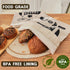 2 Pack 18 13" Bread Bags for Homemade Bread - Eco-Friendly Lining, XL Reusable Linen Bag for Fresh & Soft Homemade