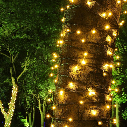 PMS 100-1000 8 300 LED Christmas Lights, Low Voltage Fairy String Lights with Modes, Ideal for Xmax Tree, Garden, Home