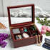 Tea Box - Luxury Wooden Tea Bag Organizer, 6 Compartment Storage Chest from The Apace Premier Collection