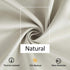 Treatmentex Pompom Window Curtain Panels, Natural 45" Long Ivory Curtain Drapes for Small Windows