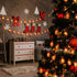 30 AceList LED Red Lantern String Lights for Bedroom Patio Garden Holiday Home Indoor Decorations, Mini Kerosene Lights