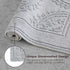 Jean Pierre New York Cotton StoneWash Medallion 2-Piece Bath Rug Set, Gray 17x24/20x32 in.