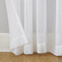 Archaeo Slub Textured Linen Blend Curtain, 52" x 84", White for Home Decor