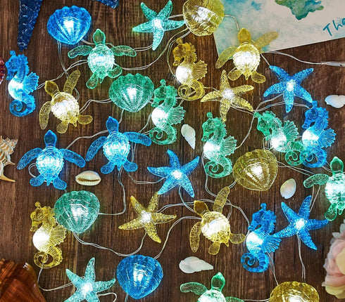 Ocean Themed String Lights Marine Life Night Light Beach Dcor Sea Turtle