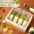 Havawish 16 8 oz Pcs Homemade Olive Oil Swing Top Glass Bottles Clear Flip Top Bottles with Airtight Lids Labels
