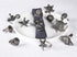 ALPHA Living HOME Silver Napkin Rings - 12-Piece Set of Premium 100% Metal, Antique Coastal Sea Shell Tabletop D cor