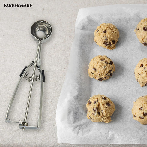 Farberware Professional Stainless Steel Cookie Dough Scoop - 8.27 Inch, Black