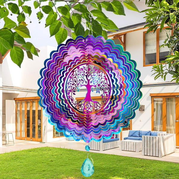 Wind Spinner, Hanging Wind Sculptures for Yard and Garden Decor, Outdoor Hanging Art Ornaments for Balcony