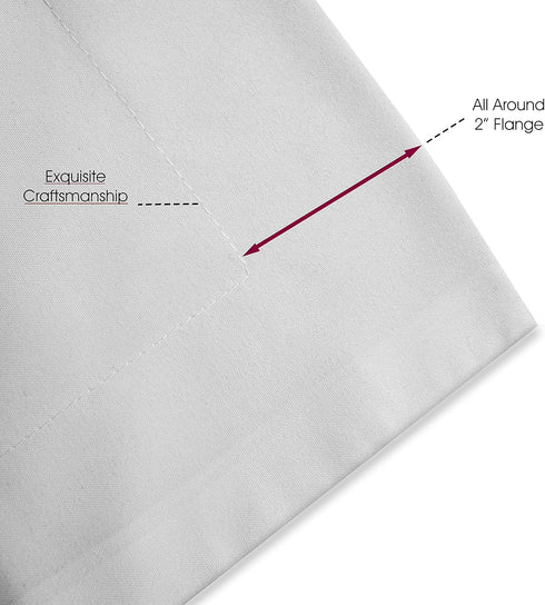 Elegant Comfort Luxury Ultra-Soft Premium Hotel Quality 2-Piece Pillow Shams, King Size Lilac