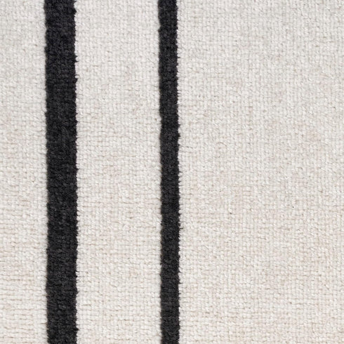 2' 6' (6' Nourison Home Nourison Essentials Ivory/Black x Area Rug - Easy Clean, Non Shedding, Bed Room, Living Room