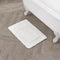 Laura Ashley Ruffle Cotton Bath Rug, 17" x 24", White