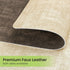 Set 4, (4, Fyvva Placemats of Faux Leather Heat Resistant Wipeable Placemats, Dual Sided Waterproof Washable Table Mats