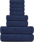 Pack 8 Set, 2 2 4 100% Tens Towels of Towels Extra Large Bath, Hand, Washcloths, Cotton, Lighter Weight, Quicker