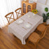 Gernaice 36x55 Inch Plaid Rectangle Coffee Table Cover, Farmhouse Embroidered Fabric Checkered Tablecloths, Dust Proof