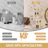 3 Countertop Akinbas Tier Bathroom Organizer Makeup Perfume Tray Skincare Organizer for Bathroom Dresser Vanity (White)