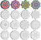48 Pcs Mandala Coloring Cutouts Set DIY Your Own Mandala Cards Mandala