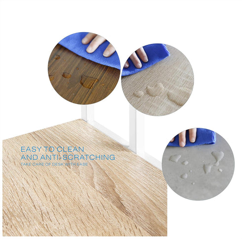 Compact Oak/Wht C Table for Sofa - Ideal Snack & Laptop Stand for Small Spaces