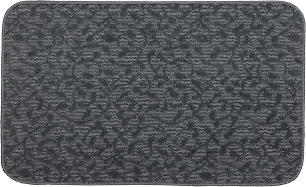Garland Rug Ivy Vine Rug Mat, 24 in x 40 in, Cinder Gray