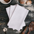 DG Collections 100% Cotton Flour Sack Towels, 12 Pack, 27x27 Inches, White, Lint-Free, Reusable Kitchen Towels