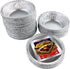 PACTOGO Mini Silver Disposable Aluminum Foil Tart Pans - 3" Baking Pie Tins (Pack of 50)
