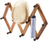 MyGift 10 Hook Burnt Wood Wall Mounted Expandable Accordion Peg Coat Rack for Entryway or Garage