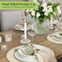 13-Inch Set 6, (6, Faux Leather Round Placemats of Waterproof Anti-Slip Dual Sided Place mats, Heat Resistant Washable