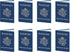 Beistle Set of 8 Around The World Passports, Global Adventure Travel Party Favors