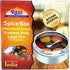 7 (9.2in 3in) Packed Rani Spice Box Stainless Steel Transparent Round Storage For Spices (Masala Dabba) Compartments