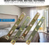 Set of 4 Pairs Rok Hardware Heavy Duty Steel Bed Rail Fasteners, 4" (102mm) Long, Zinc Plated, ROKBRF4