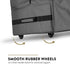 Zober 7.5 Ft Christmas Tree Storage Bag, Rolling Tear-Proof 600D Oxford Box with Durable Handles and Wheels, Gray