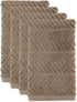 DII Luxury Barmop Collection Chevron Dishtowel Set, Aqua, 16x19, 4 Piece