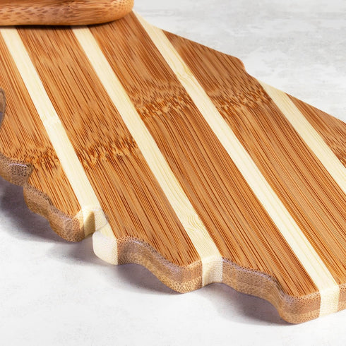 Totally Bamboo Florida Charcuterie Board with Spreader Knife Gift Set, 9-1/4" x 10-1/8"