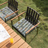 Set 2 18.5"x16"x2" DYTXIII of Outdoor Chair Cushions, Water Resistant Square Seat Cushion for Patio Dining Chairs