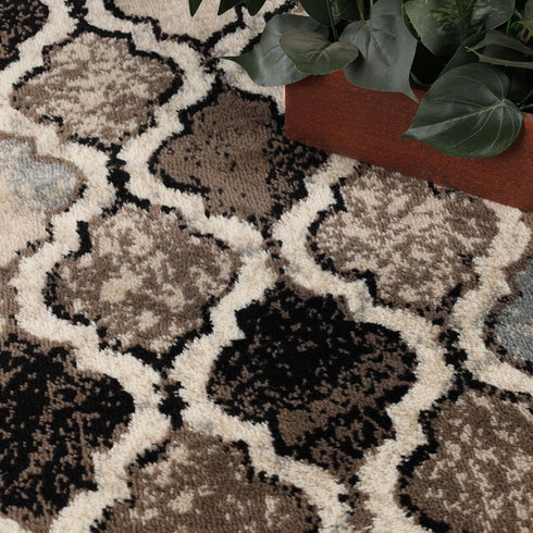 5' 5' Superior Indoor Large Area Rug, Jute Backed, Perfect for Living/Dining Room, Bedroom, Office, Kitchen, Entryway