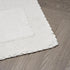 Laura Ashley Ruffle Cotton Bath Rug, 17" x 24", White