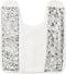 Popular Bath Sinatra Modern Contour Bath Rug - Stylish Luxury Bath Mat for Shower - Unique Design - White